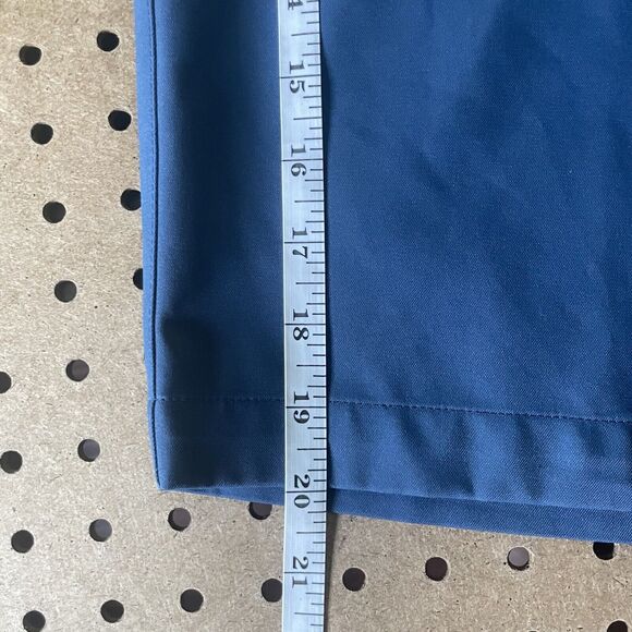 Peter Millar Crown Salem Performance Golf Chino Shorts Wicking Blue Size 42 Men - Picture 9 of 10